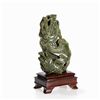 Image 12 : Spinach-Green Jade ‘Dragon Carp’ Vase, 19th C.