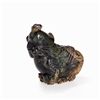 Image 9 : Nephrite Carving of a Mandarin Duck with a Peach Branch, Qing