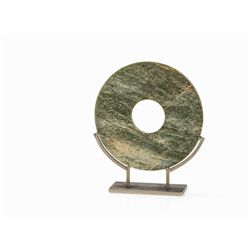 Jade BI Disc in Archaistic Style, Qing Dynasty
