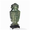 Image 15 : Jade Vase and Cover HU with Elephant Handles, 19th C.