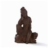 Image 12 : Cast Iron Figure of a Guanyin Seated on a Fo Lion, 18th/19th C.