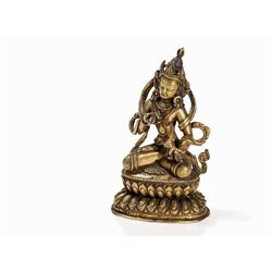 Gilt Bronze Figure of the Bodhisattva Vajrasattva, 17th/18th C.