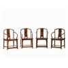 Image 1 : Set of 4 Huanghuali Armchairs, 19th C.
