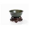 Image 7 : Spinach-Green Jade Bowl, Qianlong Mark and Period