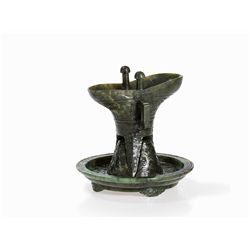 Spinach-Green Jade JUE with Stand, Qianlong Mark and Period
