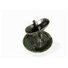 Image 5 : Spinach-Green Jade JUE with Stand, Qianlong Mark and Period