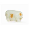 Image 5 : White Jade Figure of an Elephant, 18th C.