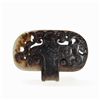 Image 7 : Jade Belt Buckle in Ruyi Shape with Mythical Creatures, Ming