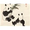 Image 1 : Wu Zuoren, Pandas in a Bamboo Grove, Scroll Painting, 1959
