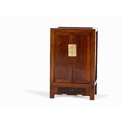Huanghuali Small Two-Door Cabinet, 18th C.
