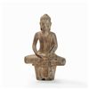 Image 9 : Sandstone Figure Seated Buddha on a Lotus Pedestal, 7th/8th C.