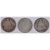 Image 1 : (3) SEATED DIMES (75-CC, 76-CC, 77-CC)