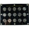 Image 1 : 1950 THRU 1964 PROOF WASHINGTON QUARTER SET IN  CAPITOL PLASTIC, ALL GEM PROOF
