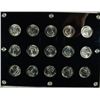 Image 2 : 1950 THRU 1964 PROOF WASHINGTON QUARTER SET IN  CAPITOL PLASTIC, ALL GEM PROOF