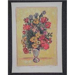 Wayne Ensrud Signed Proof Bouquet of Flowers