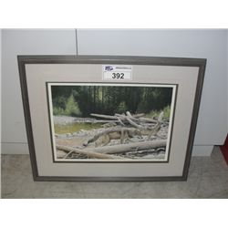 DONALD IMPRINT GLASS AND LIMITED EDITION ON THE MOVE FRAMED PRINT