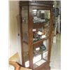 Image 1 : OAK FRAMED 4 TIER CURIO CABINET