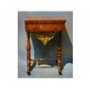 Image 1 : A William IV rosewood games table/work box the top inlaid a chess, backgammon and cribbage board,...