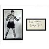 Image 1 : Fritzie Zivic Signed Index Card Matted With a
