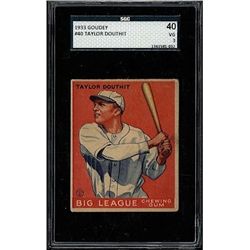 1933 Goudey #40 Taylor Douthit SGC Grade 3 (40 Very