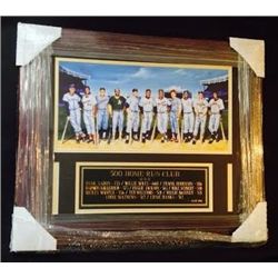 500 Home Run Club Signed Photograph Plaque 24x18"