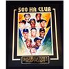 Image 3 : Matted 500 Home Run Club Print Signed by Mantle, Mays,