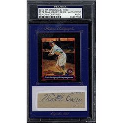 2013 HA Originals, 1933 Goudey #174 Max Carey 22/25