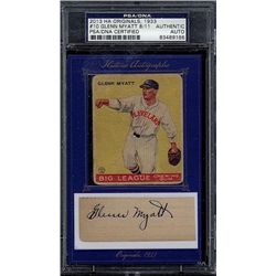 2013 HA Originals, 1933 Goudey #10 Glen Myatt 8/11