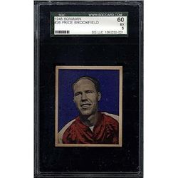 1948 Bowman #26 Price Brookfield SGC 5 (60 Excellent)