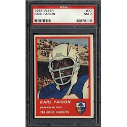 1963 Fleer #77 Earl Faison PSA 7