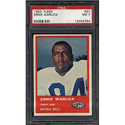1963 Fleer #27 Ernie Warlick PSA 7
