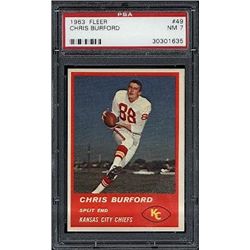 1963 Fleer #49 Chris Burford PSA 7