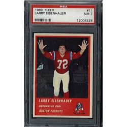 1963 Fleer #11 Larry Eisnehaur Card PSA 7
