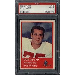 1963 Fleer #43 Don Floyd Card PSA 7 40088380