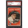 Image 1 : 1959 Topps Mickey Mantle Card #10 Very Good/Excellent
