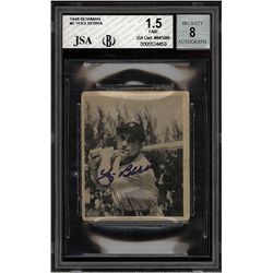 Signed 1948 Bowman #6 Yogi Berra Beckett 1.5 Fair JSA