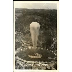Early Original Photo Postcard of a Stratosphere Balloon