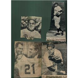 Lot of 4 Robin Roberts Signed Newspaper Photographs
