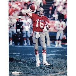 Joe Montana Signed Photograph Certified by AAU 8 X 10