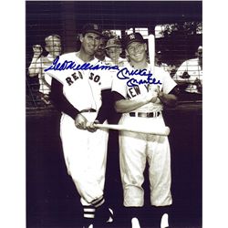 Ted Williams and Mickey Mantle Signed 8 x 10 Photograph