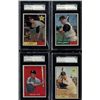Image 1 : Lot of 4 SGC 1961 Topps Cards Fox, Posada, Martin,