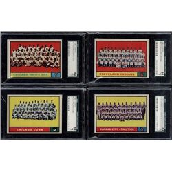 Lot of 4 SGC 1961 Topps Cards, Chicago White Sox,