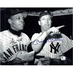 Mickey Mantle and Willie Mays Signed Photograph