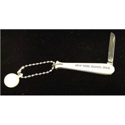 1954 New York Giants Key Chain/Pocket Knife