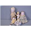 Image 1 : Selection of dolls including all bisque imp, three bisque babies and a small angel, all with good bi