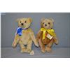 Image 1 : Steiff jointed teddy bear numbered 953798 "First American Teddy" with growler 14" tall and a Hermann