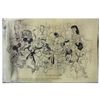 Image 1 : Ray Bradbury Personally Owned Al Hirschfeld Print of Disney Characters -- Signed & Dedicated to Brad