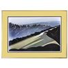Image 1 : Ray Bradbury Owned Silkscreen of an Evynd Earle California Landscape -- Dated 1980 -- Matted and Fra