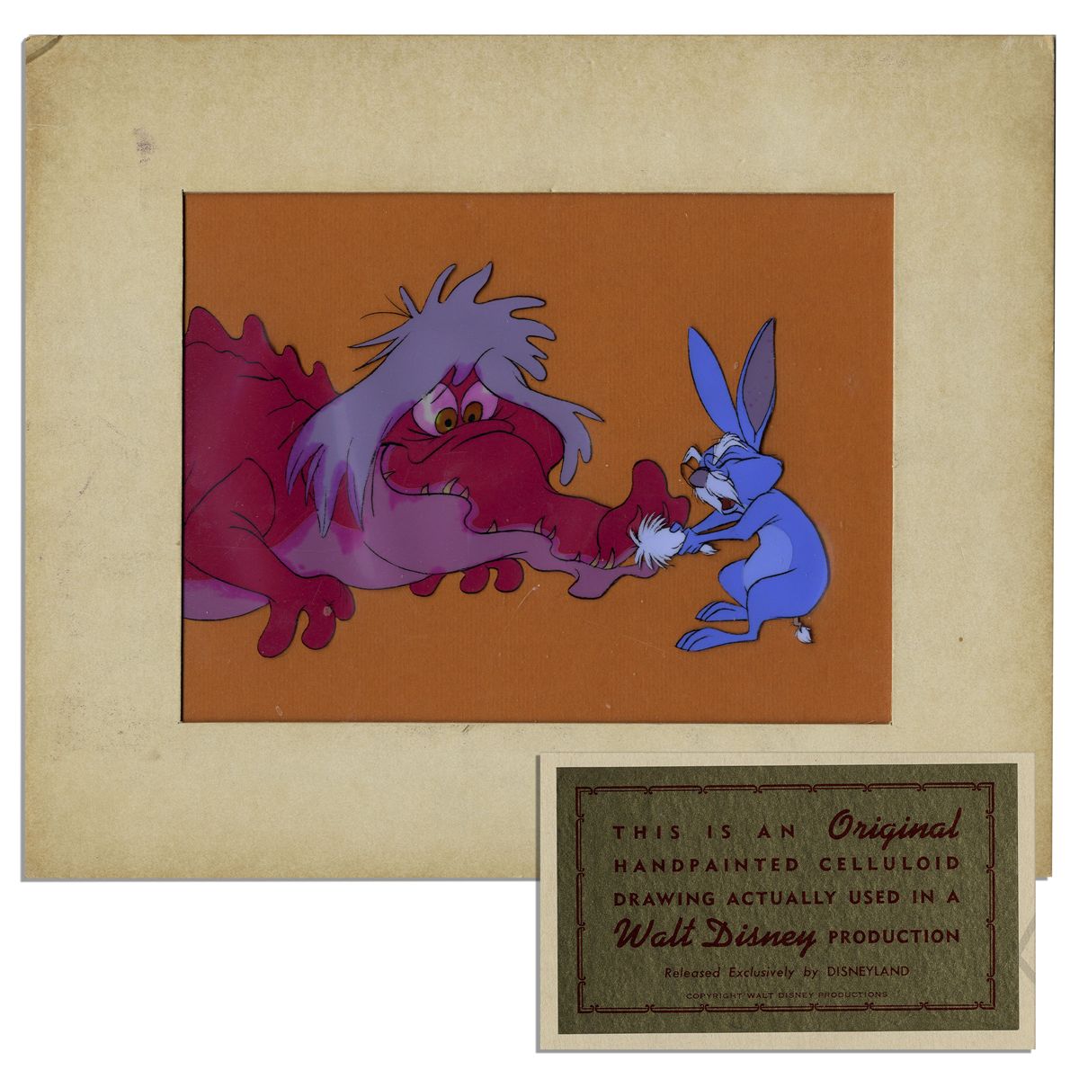 Ray Bradbury Owned Disney ''Sword in the Stone'' Cel -- Depicting Mimi ...
