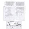 Image 1 : Ray Bradbury Document Signed Regarding the Rights for the Stage Version of His Masterpiece ''Fahrenh
